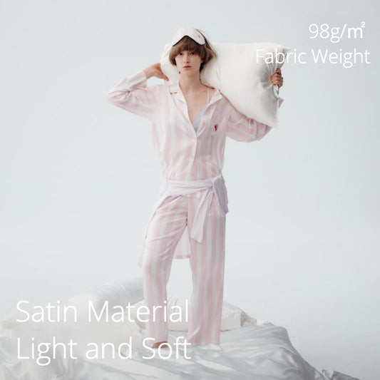 Conjunto de pijama de seda de hielo para hombre y mujer | Out-Shine