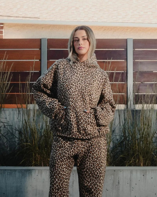 Out-Shine | Leopard Hoodie Set