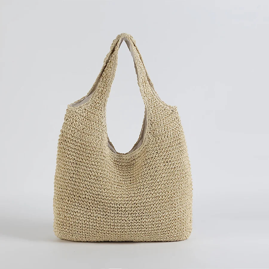 Deslumbra | Elegante bolso de playa de paja