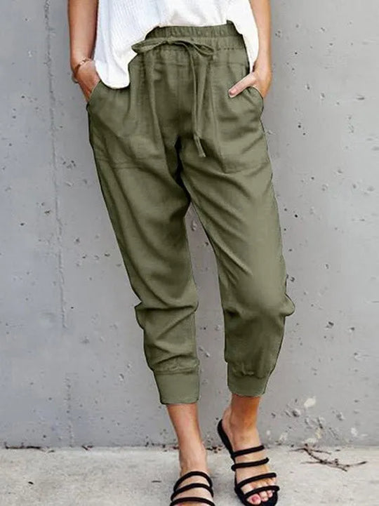 Out-Shine | Cotto Linen Pocket Pants Jogger