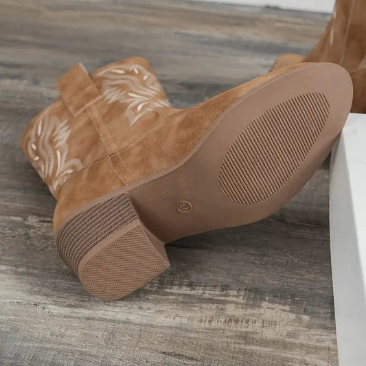 Botas vaqueras de cuero para mujer con estilo |