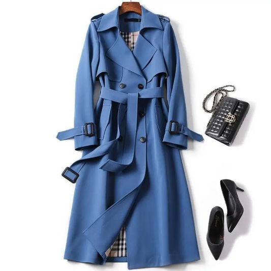 Out-Shine | Long Trench Coat With Belt
