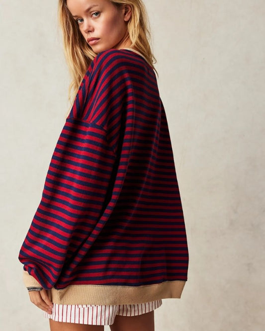 Out-Shine | Oversized Striped Sweater