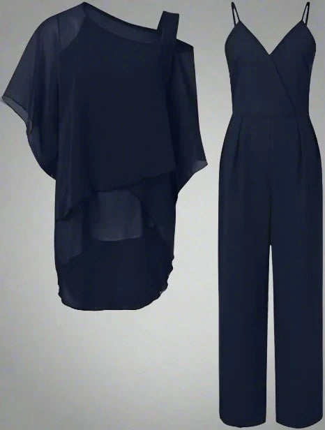 Deslumbra | Conjunto de gasa sin hombros para mujer