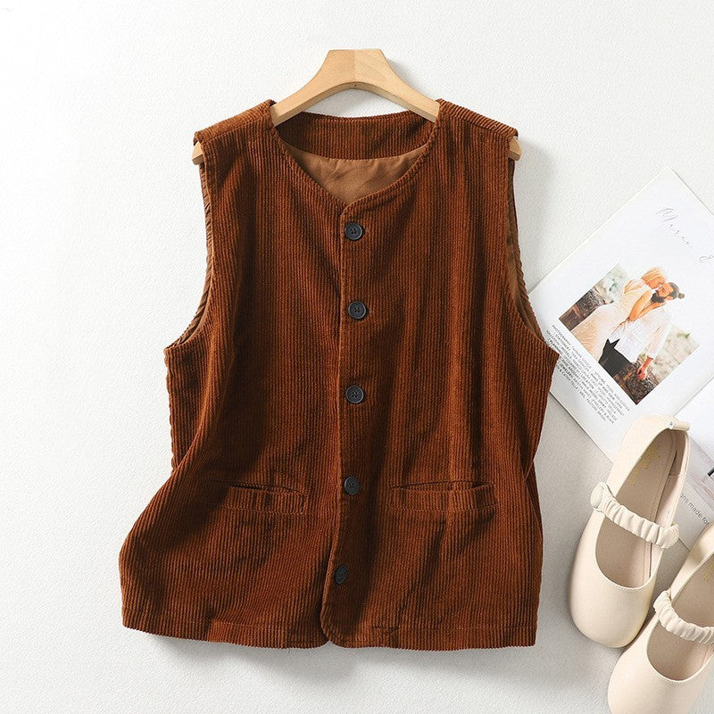 Out-Shine | Color Women'sButton-Up Waistcoat Top