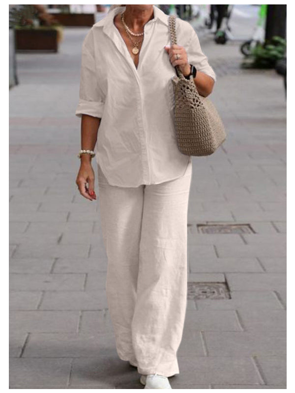 Conjunto imprescindible | Conjunto básico de camisa y pantalón para mujer