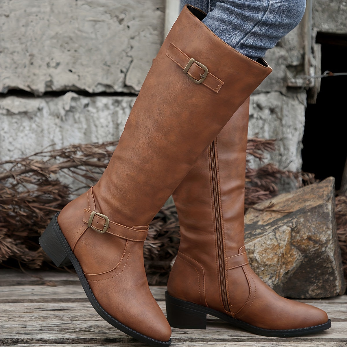 Out-Shine | Chic Pointed-Toe Long Boots