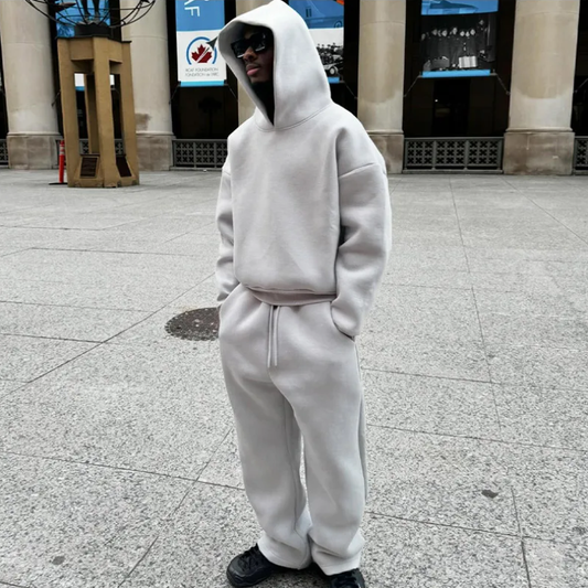 Out-Shine | Conjunto de sudadera con capucha y chándal estilo urbano para hombre