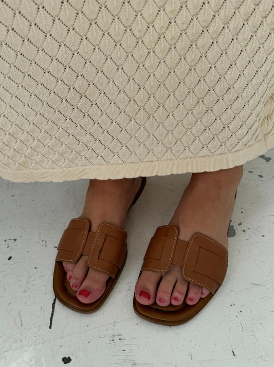 Out-Shine | Brown Sandals With Comfortable Fit