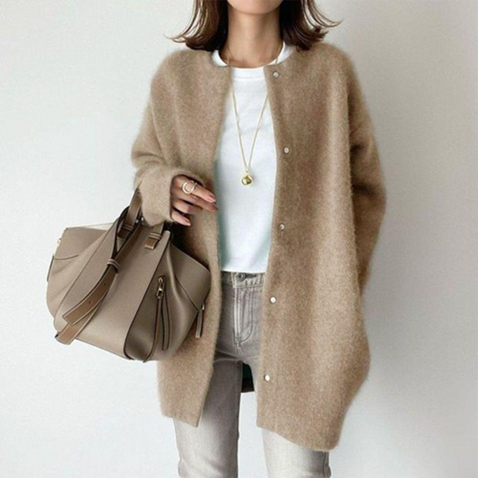 Out-Shine | Elegant Wool Long Cardigan