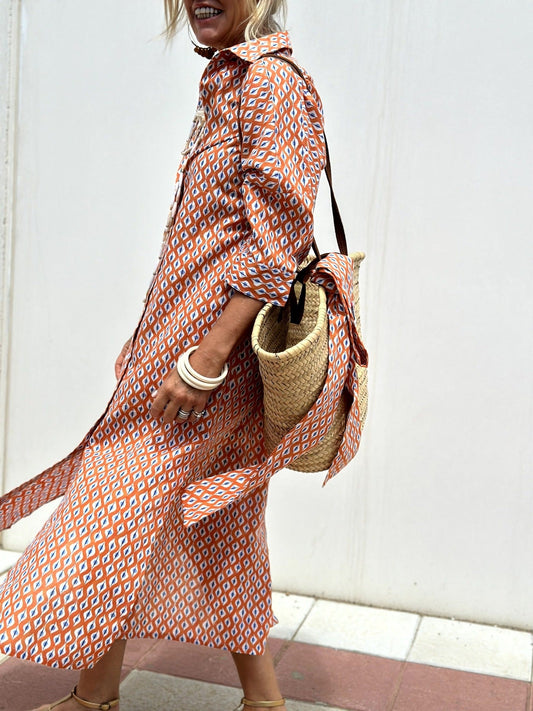 Out-Shine | Women's Striped Shirt Dress