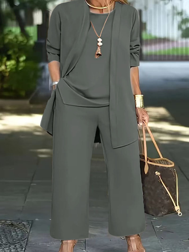 Out-Shine | Cardigan-Weste Three Parts Set