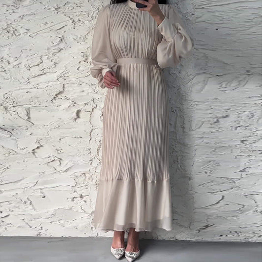 Out-Shine | Classic Pleated Midi Dress