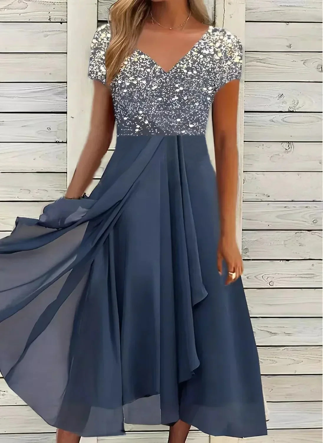 Out-Shine | Chiffon Evening Dress for Women