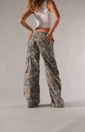 Out-Shine | Low-Waisted Cargo Pants For Women