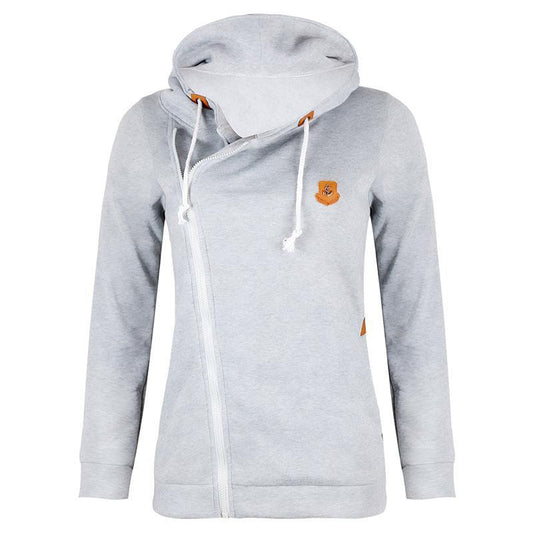 Out-Shine | Zipper Pocketed Drawstring Hoodie