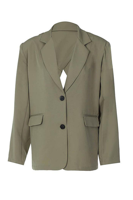 Deslumbra | Blazer Uni sin mangas con abertura