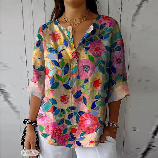 Brilla con luz propia | Blusa primaveral con estampado floral