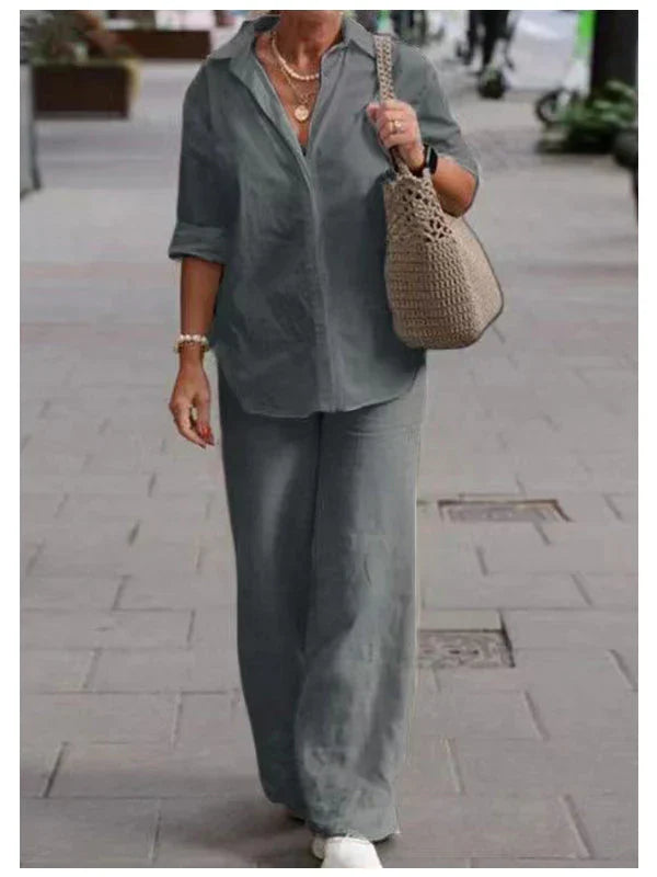 Out-Shine | Cotton Linen Shirt & Trouser Set