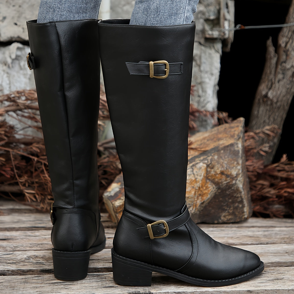 Out-Shine | Chic Pointed-Toe Long Boots