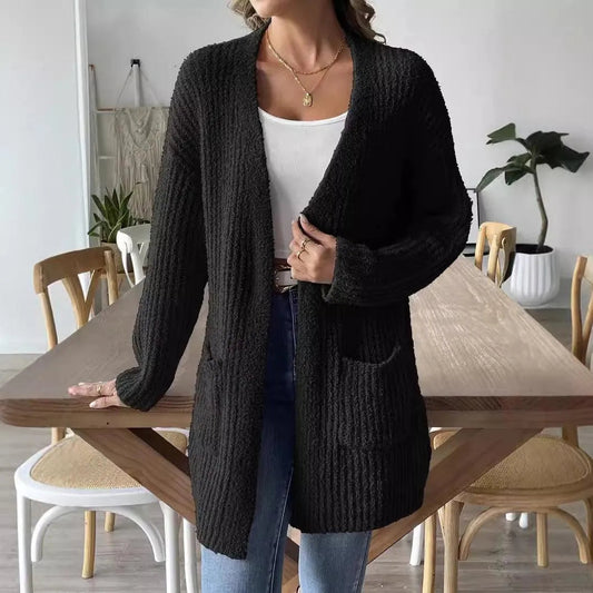 Out-Shine | Ladies Black Cardigan