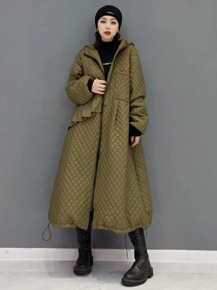 Deslumbra | Parka vintage de corte en A para mujer 