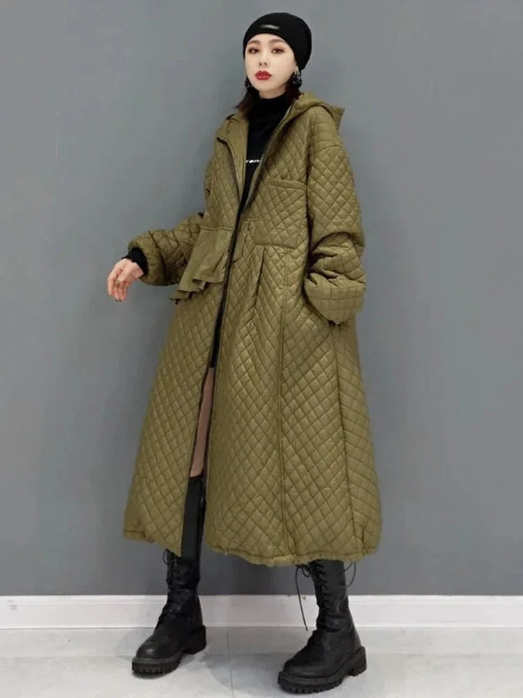 Deslumbra | Parka vintage de corte en A para mujer 
