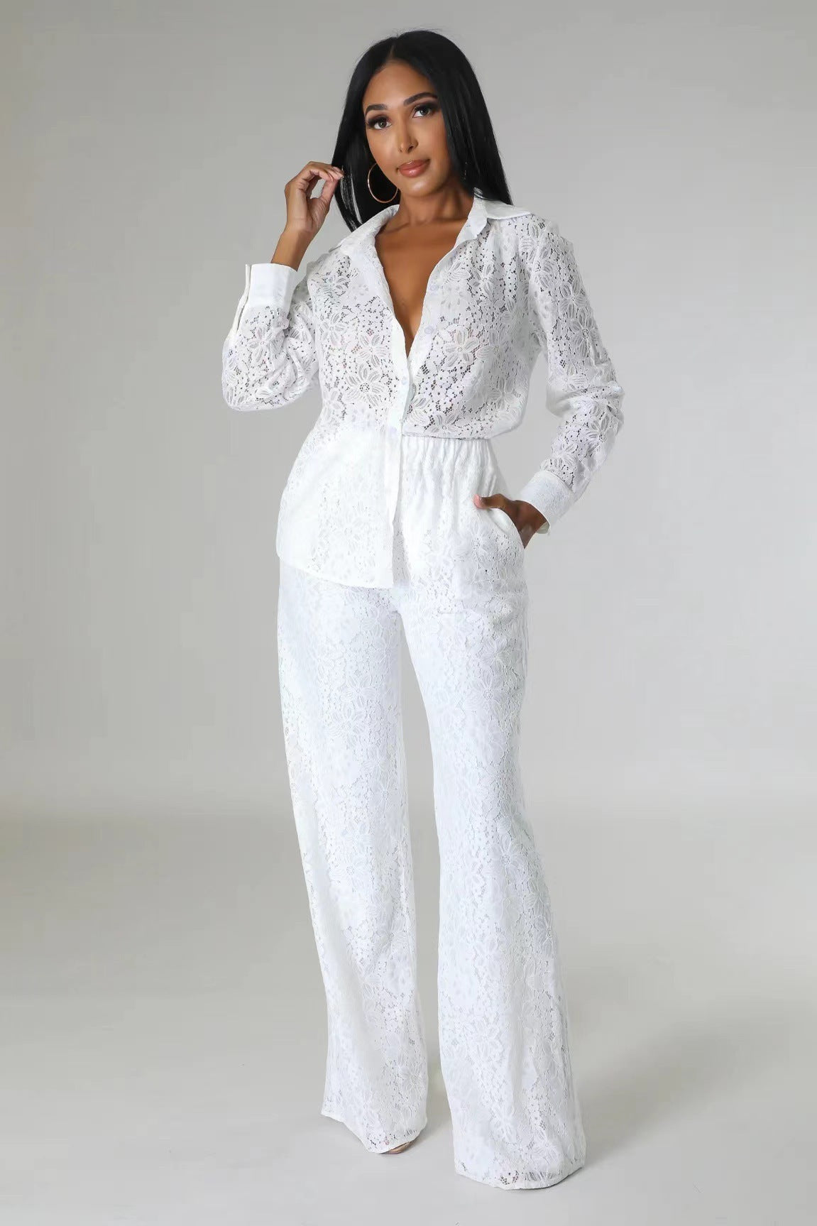 Deslumbra | Traje de manga larga de moda