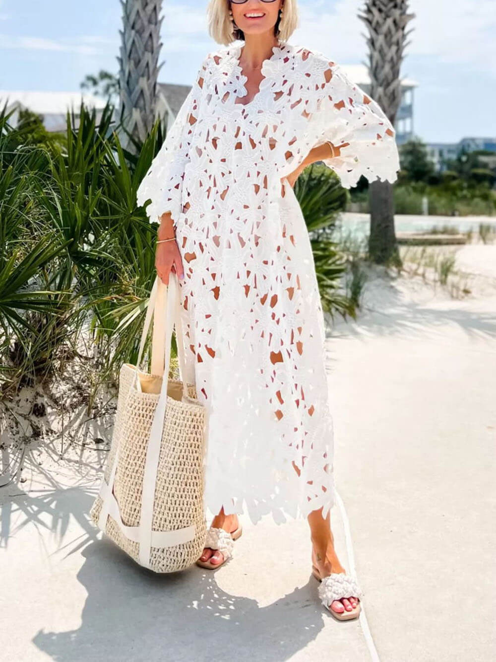 Out-Shine | Coast Lace Cover-Up Midi Dress