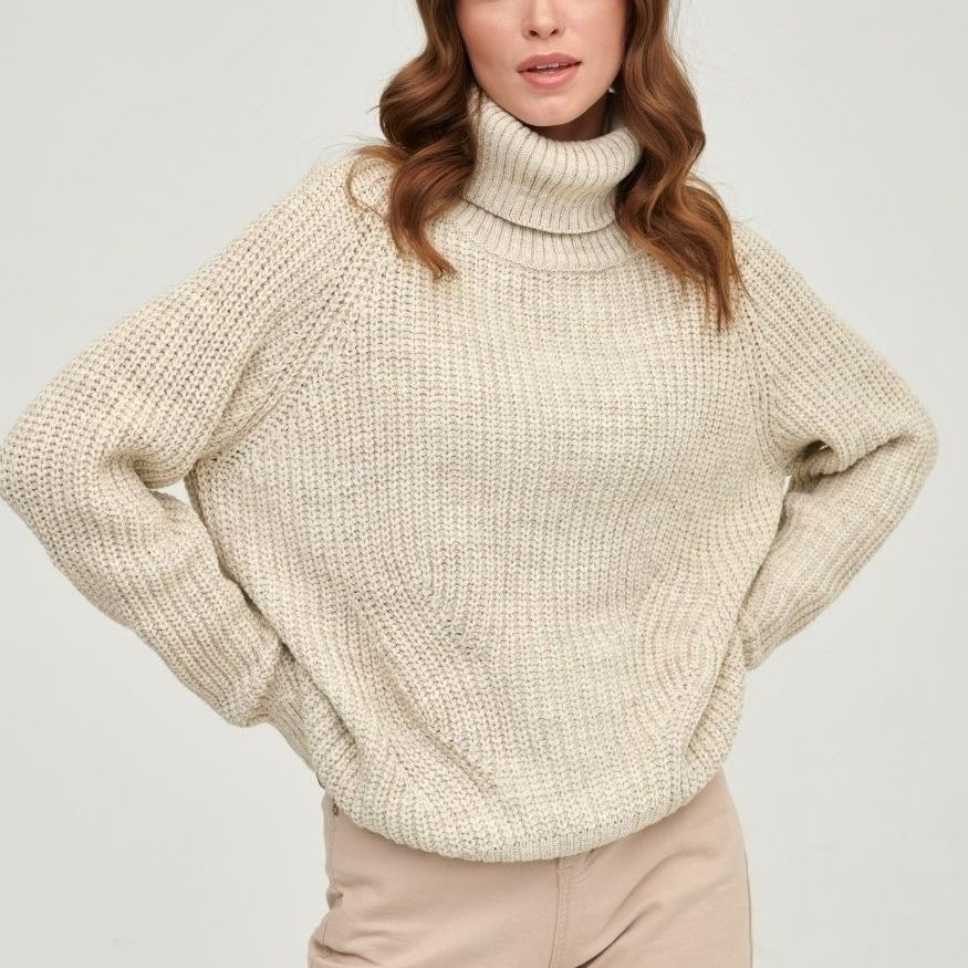 Out-Shine | Turtleneck Long Sleeve Sweater