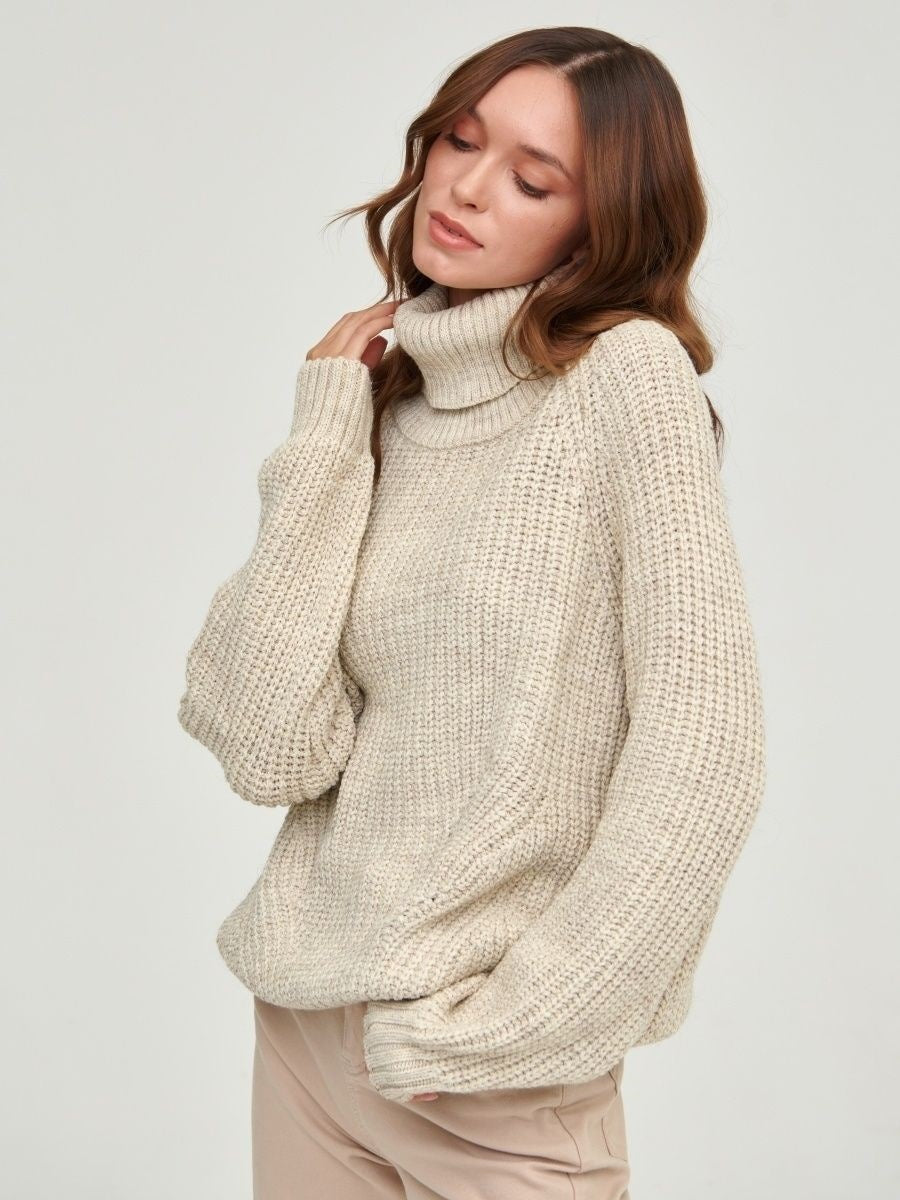 Out-Shine | Turtleneck Long Sleeve Sweater