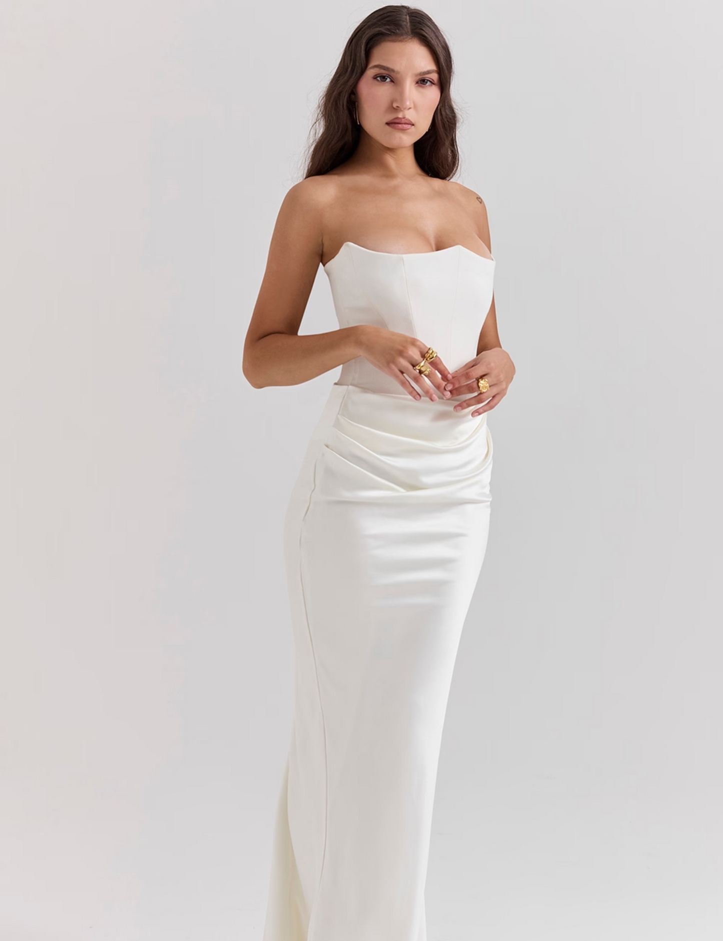 Out-Shine | Corset Strapless Dress