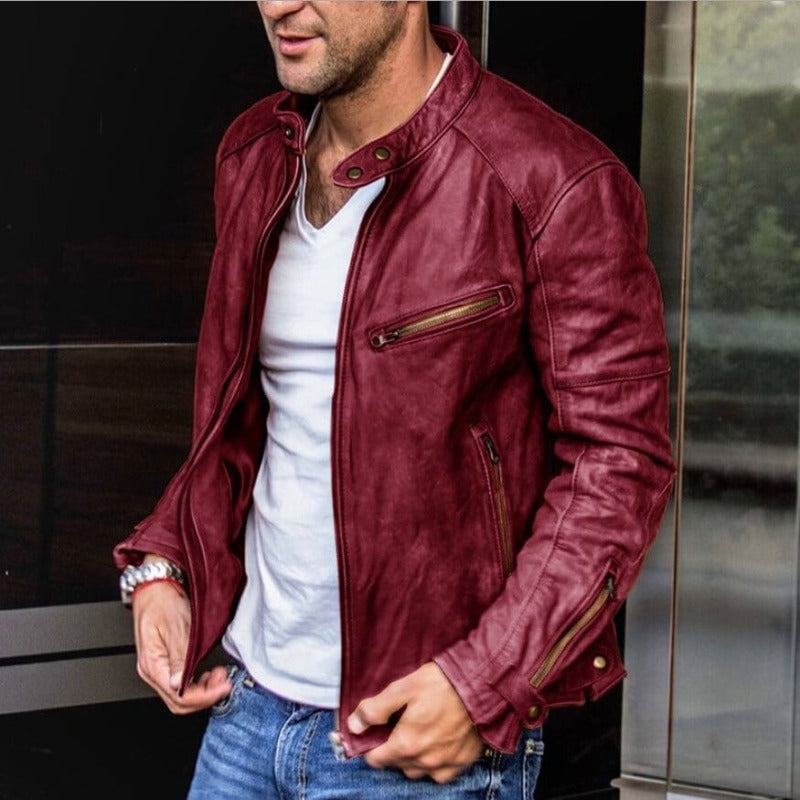 Out-Shine | Weatherproof, versatile leather jacket for men