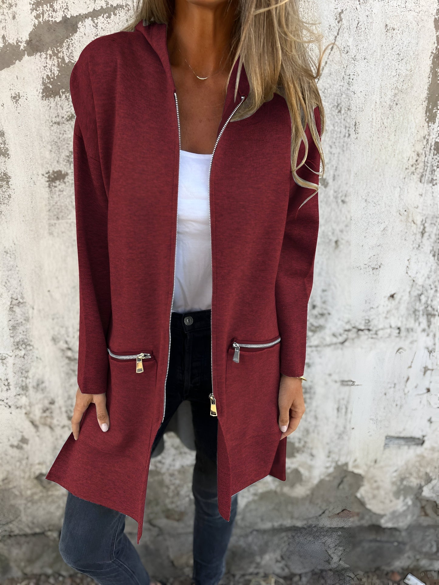 Out-Shine | Casual Zip-Up Crew Neck Vest