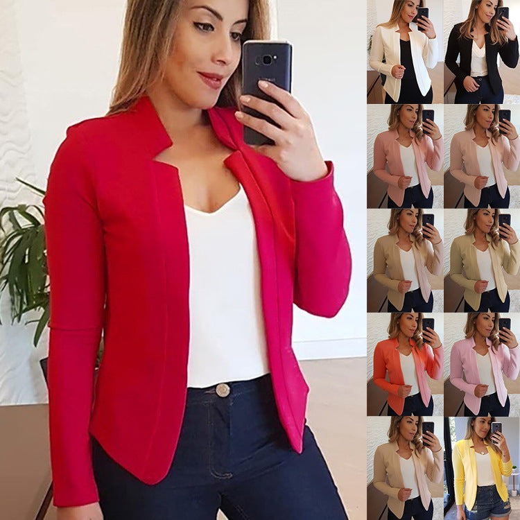 Out-Shine | Color Long Sleeve Cardigan Top for A Sleek and Stylish Look In A Petite Suit
