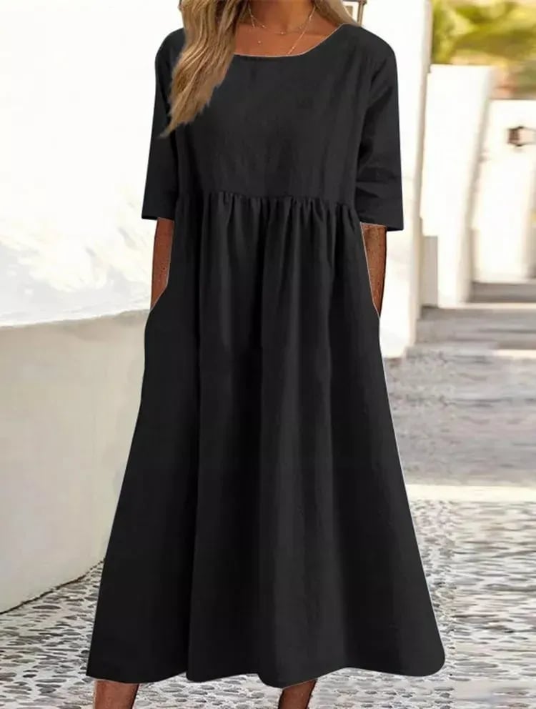 Out-Shine | Casual Linen Cotton Dress