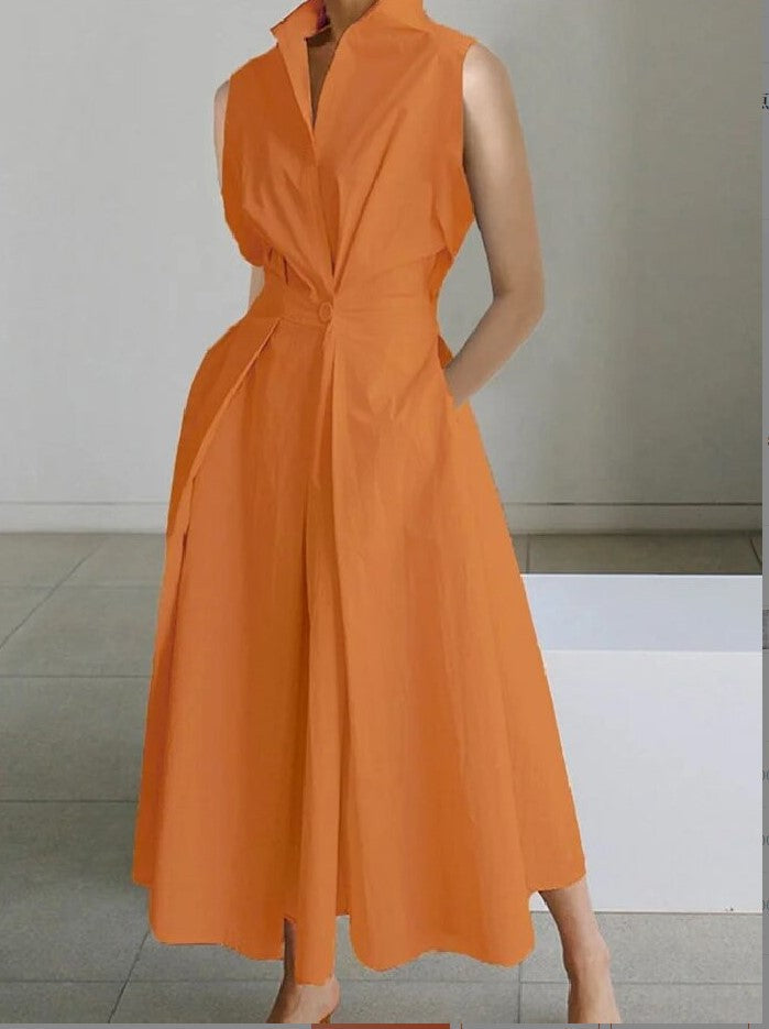 Out-Shine | Dot V-Neck Dress for Women