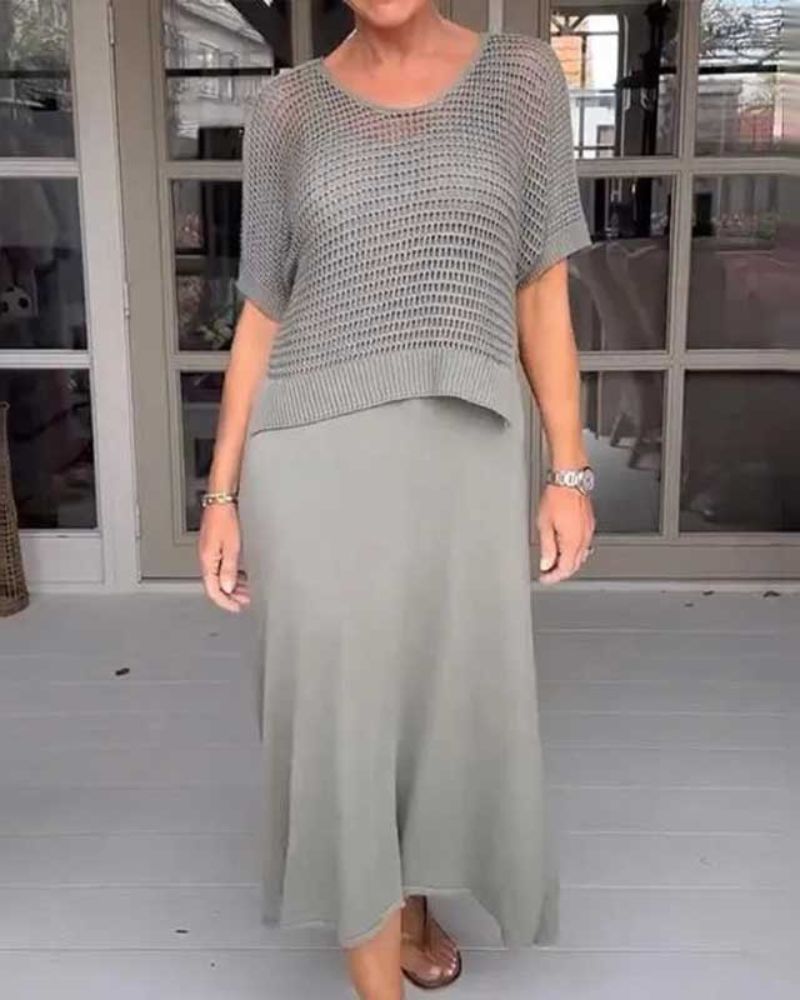 Deslumbra | Elegante conjunto de vestido y camisa 