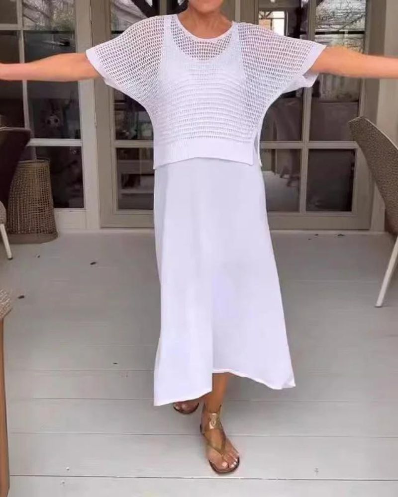 Deslumbra | Elegante conjunto de vestido y camisa 