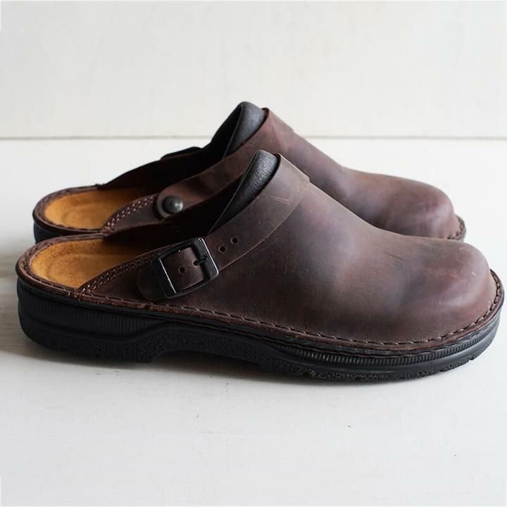 Deslumbrantes | Mules ortopédicas de piel para hombre