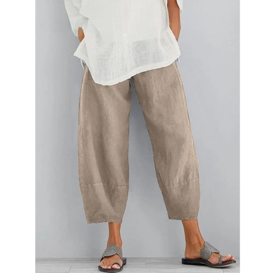 Deslumbra | Pantalones holgados de lino