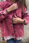 Out-Shine | Patchwork Loose Pocket Denim Jacket