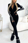 Out-Shine | Women's Slim Fit Side Web Half-Zip Jumpsuit