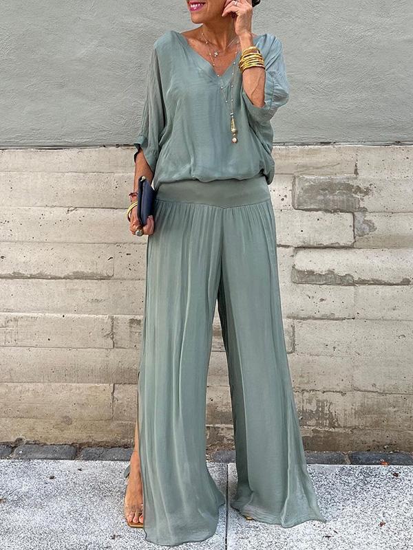 Out-Shine | Casual Chiffon Two-Piece Set for Women
