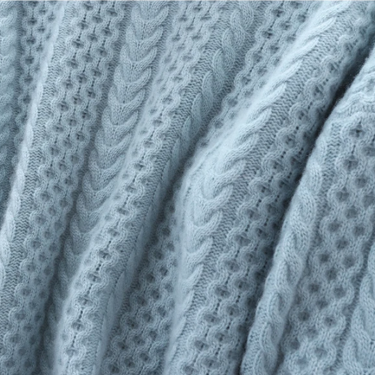 Deslumbra | Jersey de cuello alto de cachemir de lujo con estampado de cuadros