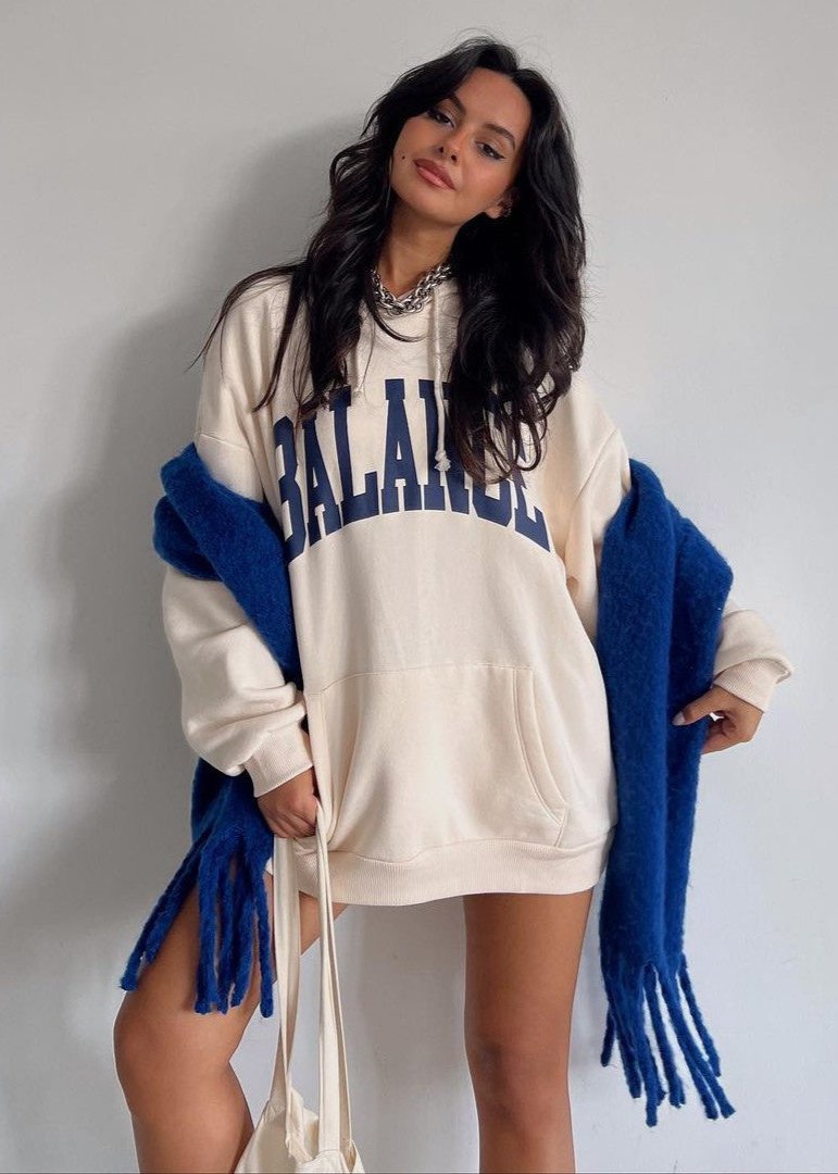 Out-Shine | Academic Style Oversized Hoodie Dress