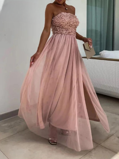 Deslumbra | Elegante vestido formal con abertura 