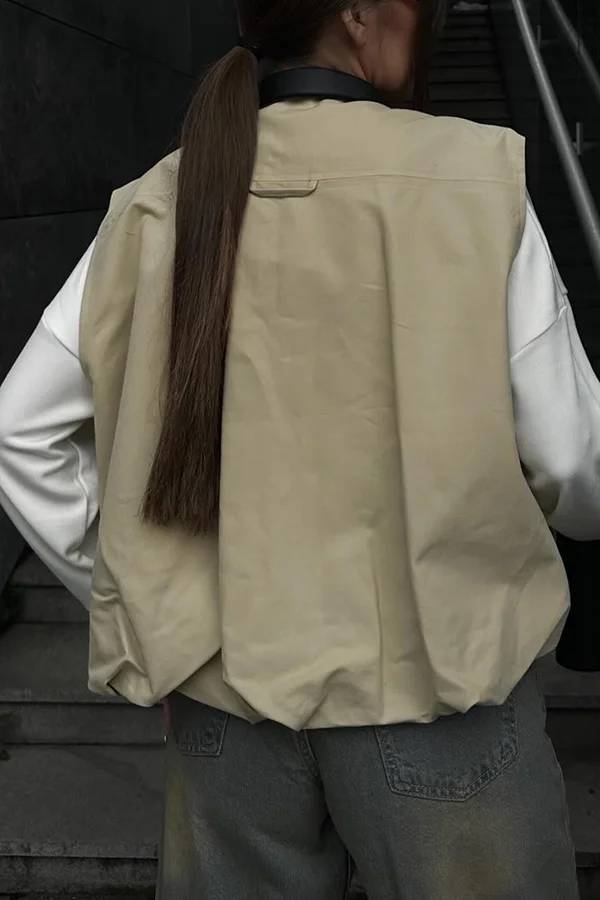 Out-Shine | Loose Sleeveless Pocket Casual Vest