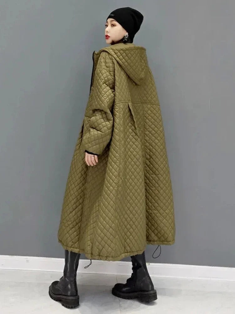 Deslumbra | Parka vintage de corte en A para mujer 