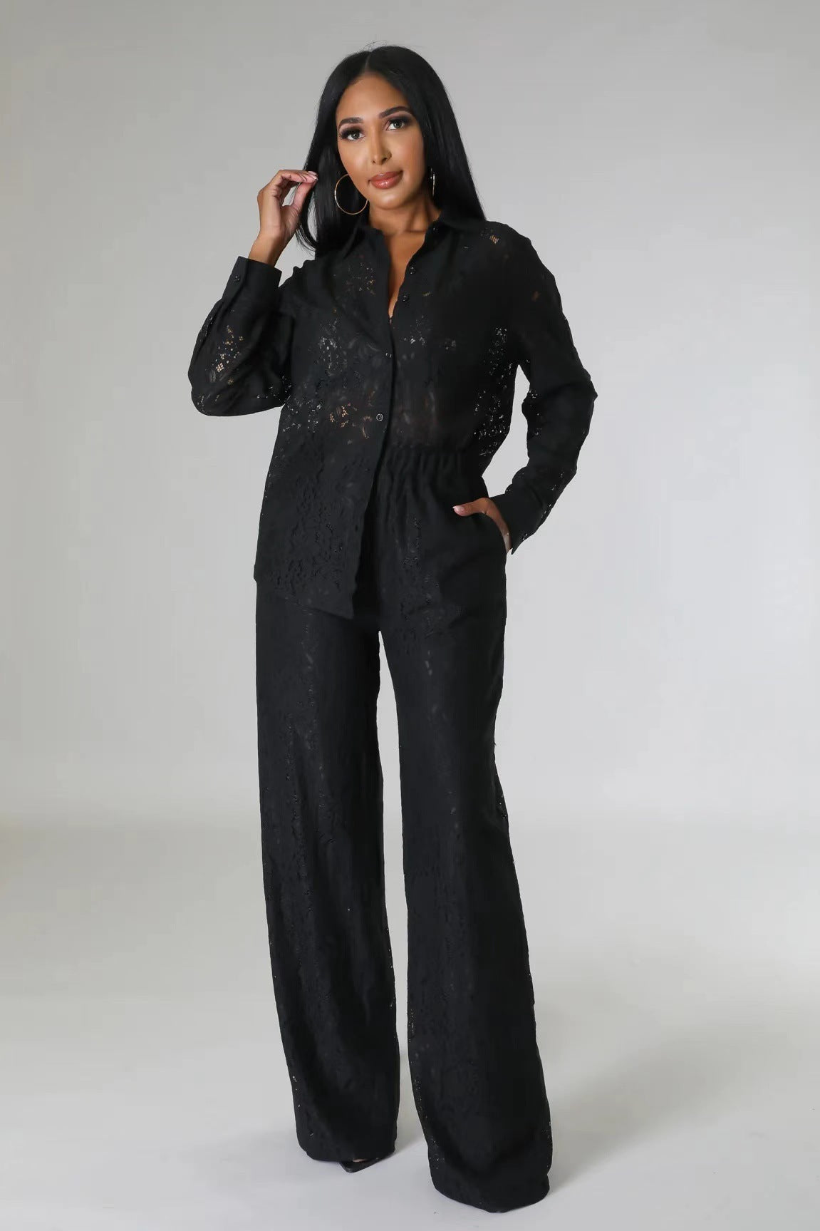 Deslumbra | Traje de manga larga de moda